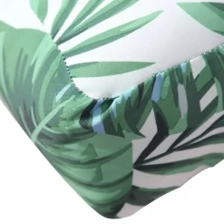 vidaXL Cojín para palés tela 50x50x12 cm Estampado de hojas Discount