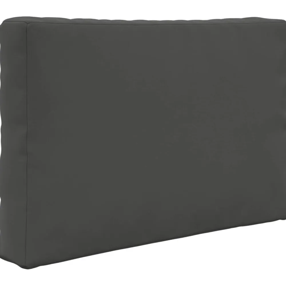 vidaXL Cojín para sofá de exterior 3 pcs Poliéster Antracita Discount