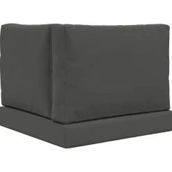 vidaXL Cojín para sofá de exterior 3 pcs Poliéster Antracita Discount