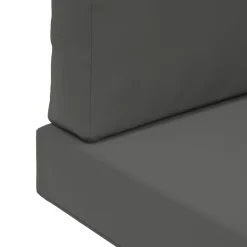 vidaXL Cojín para sofá de exterior 3 pcs Poliéster Antracita Discount