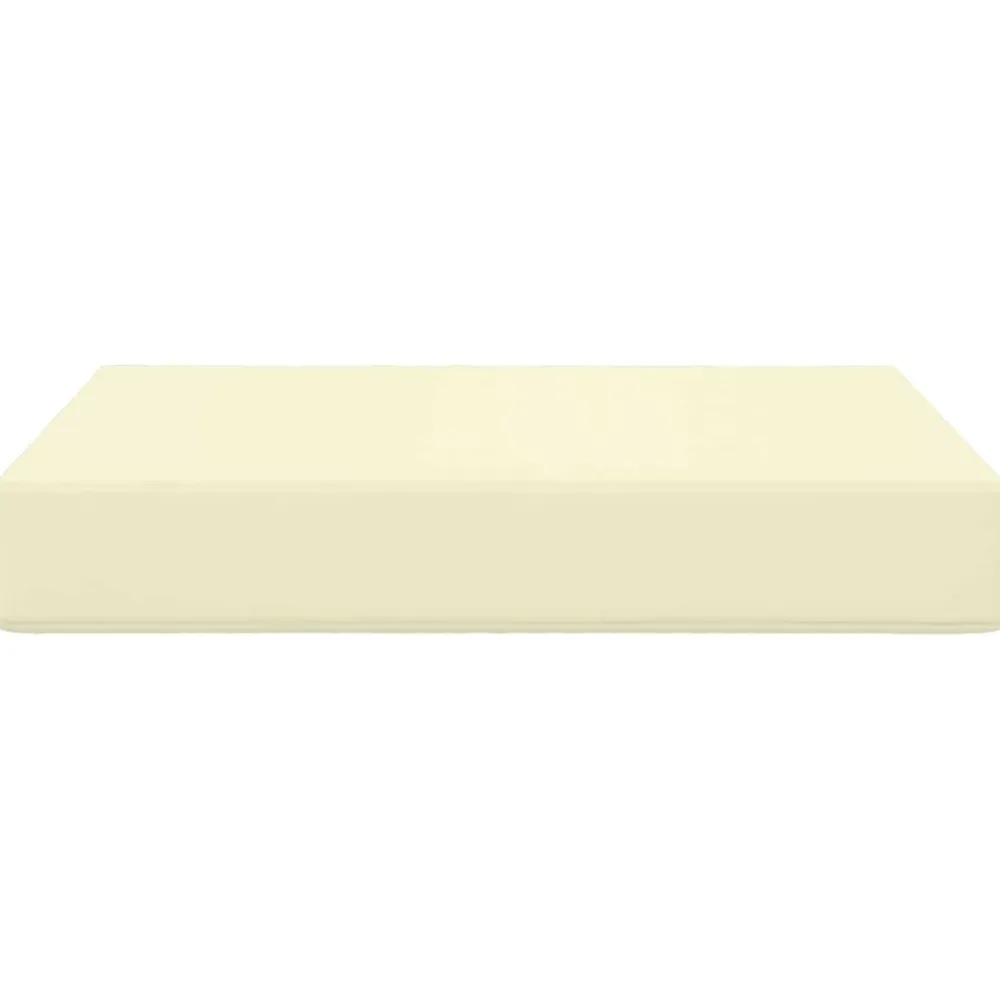 vidaXL Cojín para sofá de exterior 60 x 60 x 8 cm Poliéster Crema Hot