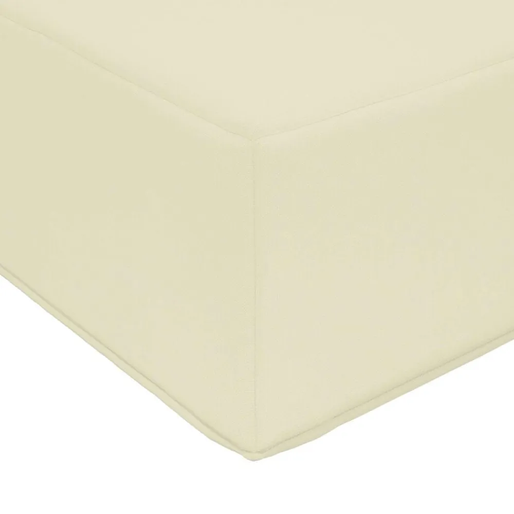 vidaXL Cojín para sofá de exterior 60 x 60 x 8 cm Poliéster Crema Hot