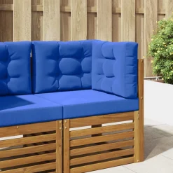 vidaXL Cojín para sofá de exterior 3 pcs Poliéster Tuquesa