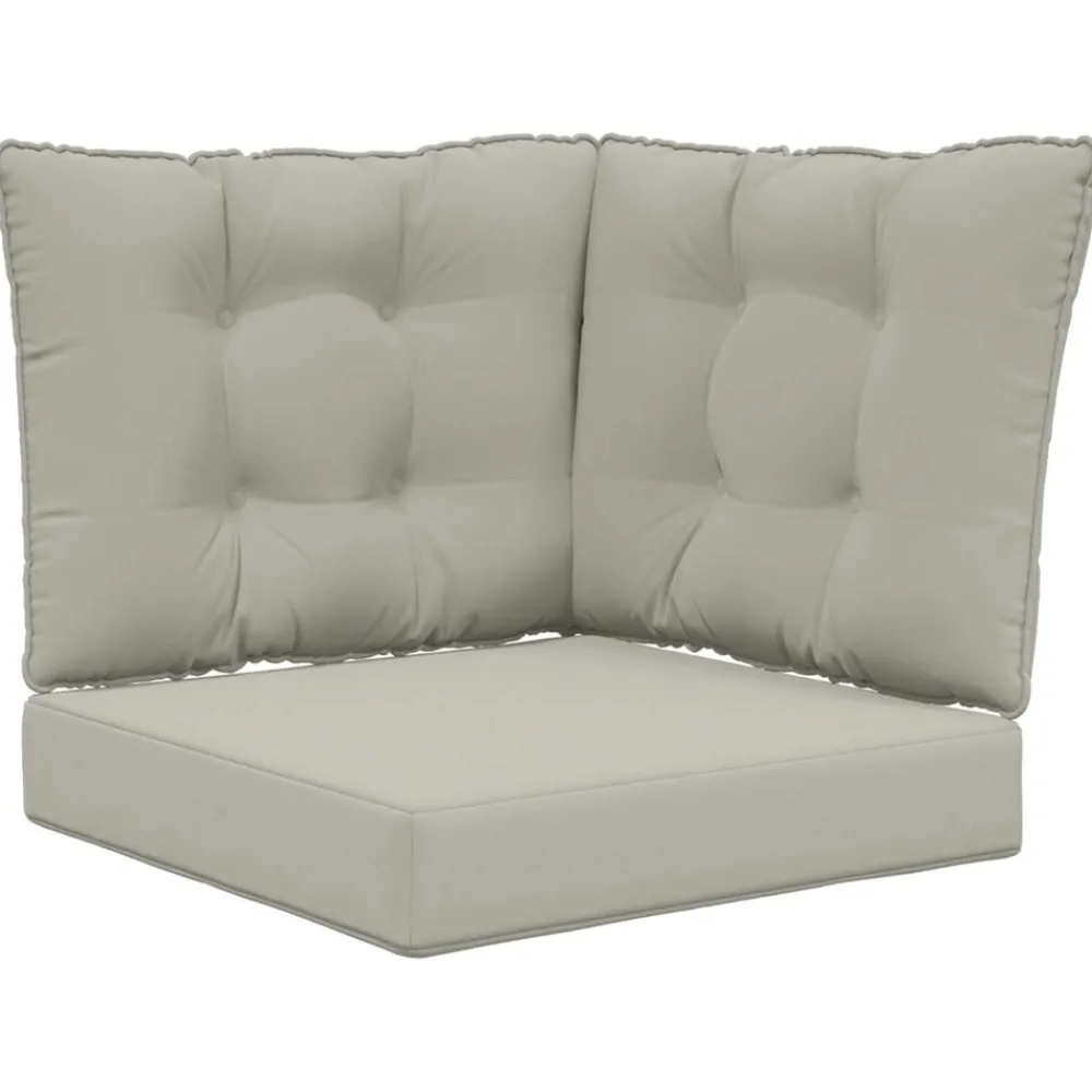 vidaXL Decoración-Cojín para sofá de exterior 3 pcs Poliéster