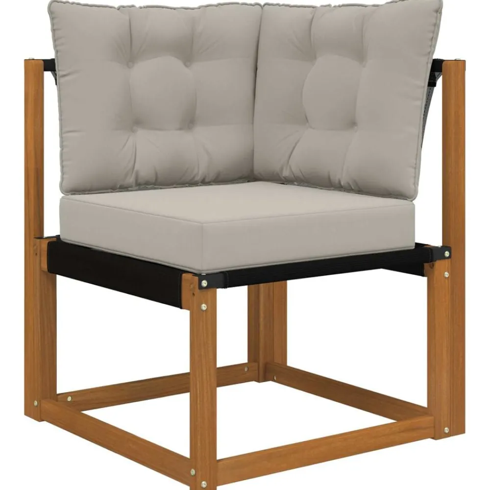 vidaXL Decoración-Cojín para sofá de exterior 3 pcs Poliéster