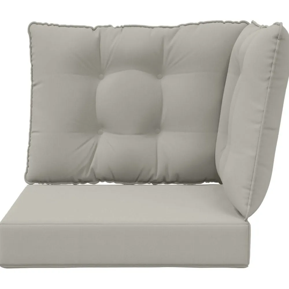 vidaXL Decoración-Cojín para sofá de exterior 3 pcs Poliéster