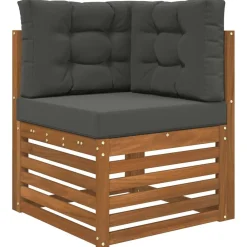 vidaXL Decoración-Cojín para sofá de exterior 3 pcs Poliéster