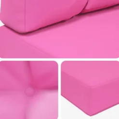 vidaXL Decoración-Cojín para sofá de exterior 2 pcs Poliéster