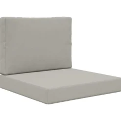 vidaXL Cojín para sofá de exterior 2 pcs Poliéster Gris New