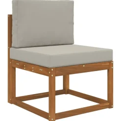 vidaXL Cojín para sofá de exterior 2 pcs Poliéster Gris New