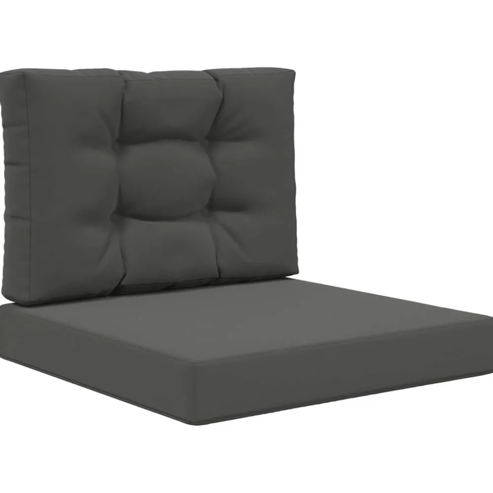 vidaXL Cojín para sofá de exterior 2 pcs Poliéster Antracita Online