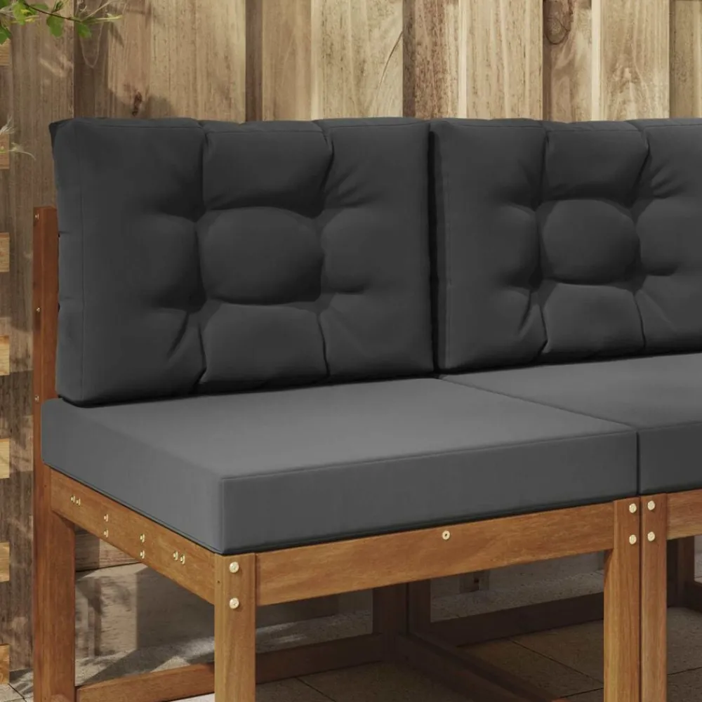vidaXL Cojín para sofá de exterior 2 pcs Poliéster Antracita Online