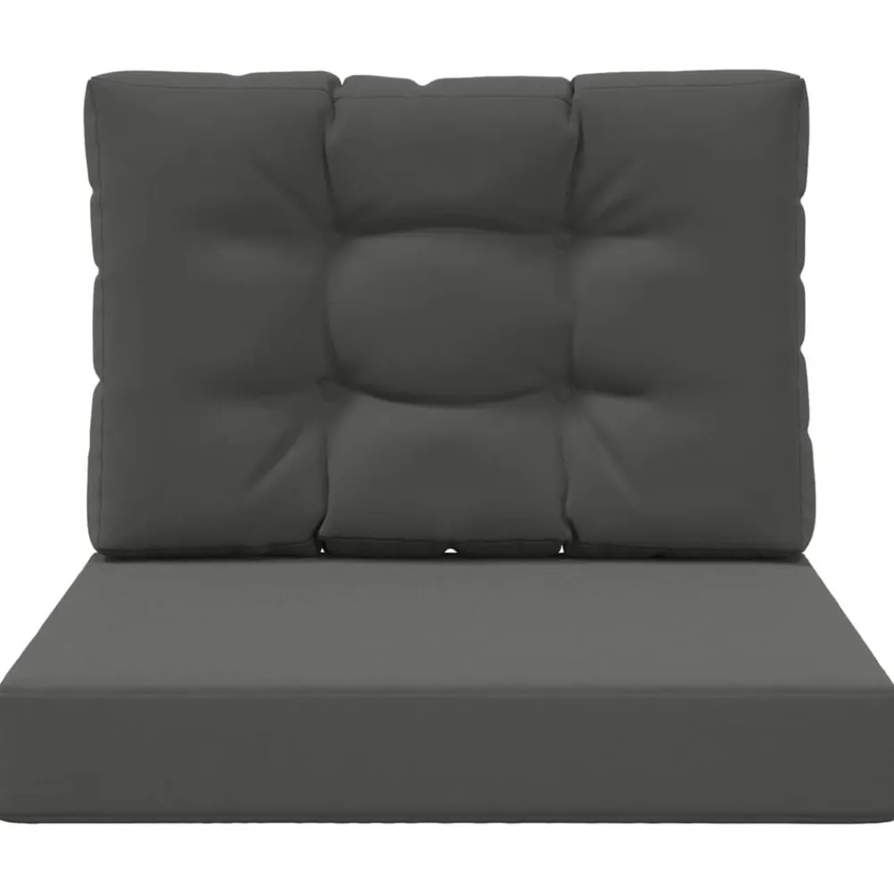 vidaXL Cojín para sofá de exterior 2 pcs Poliéster Antracita Online