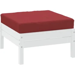 vidaXL Cojín para sofá de palets tela Oxford rojo tinto 60x60x9,5 cm Rojo vino tinto Online