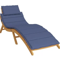 vidaXL Cojín para tumbona tela Oxford Azul marino Sale