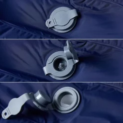 vidaXL Colchón de camping autoinflable con almohada 1 persona azul Azul marino Best