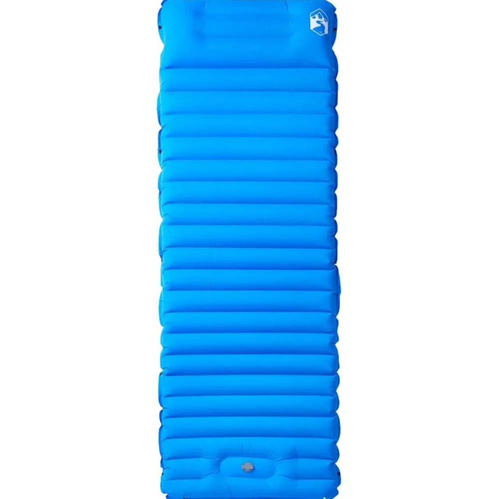 vidaXL Actividades Al Aire Libre-Colchón de camping autoinflable con almohada 1 persona