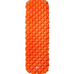 vidaXL Colchón inflable de camping para 1 persona 190x58x6 cm Naranja Outlet