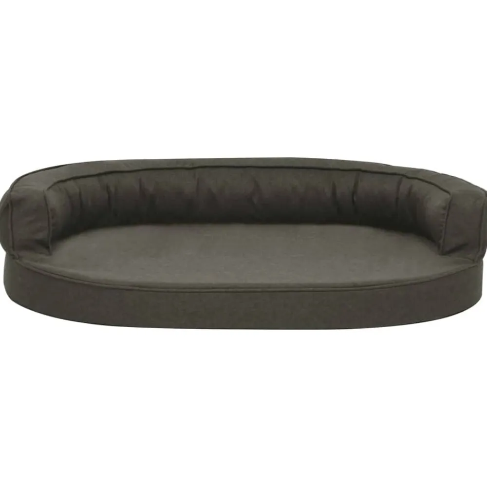 vidaXL Colchón para cama de perro ergonómico 75x53 cm Gris oscuro Clearance