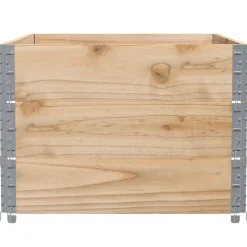 vidaXL Manipulación De Materiales-Collares de palets 3 unidades madera maciza de pino 120x80 cm