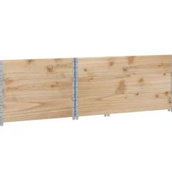 vidaXL Manipulación De Materiales-Collares de palets 3 unidades madera maciza de pino 120x80 cm