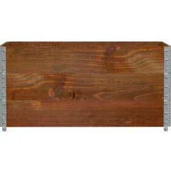 vidaXL Manipulación De Materiales-Collares de palets 3 uds madera maciza de pino marrón 120x80 cm