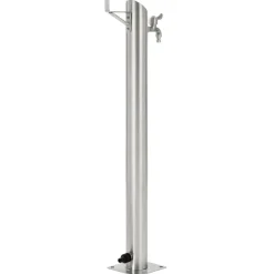 vidaXL Jardín-Columna de agua de jardín acero inoxidable redonda 95 cm