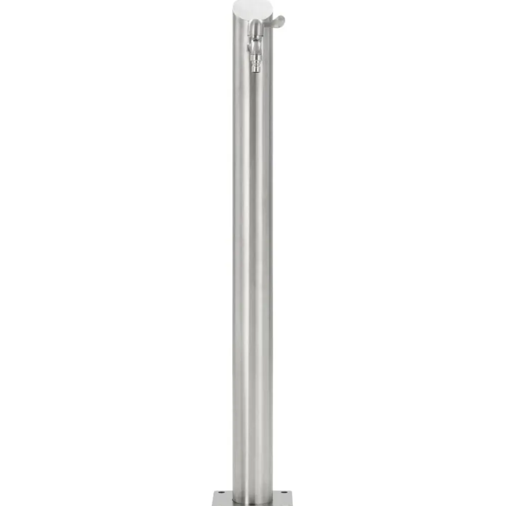 vidaXL Jardín-Columna de agua de jardín acero inoxidable redonda 95 cm