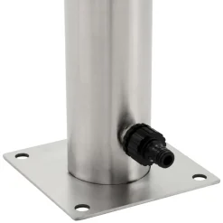 vidaXL Jardín-Columna de agua de jardín acero inoxidable redonda 95 cm