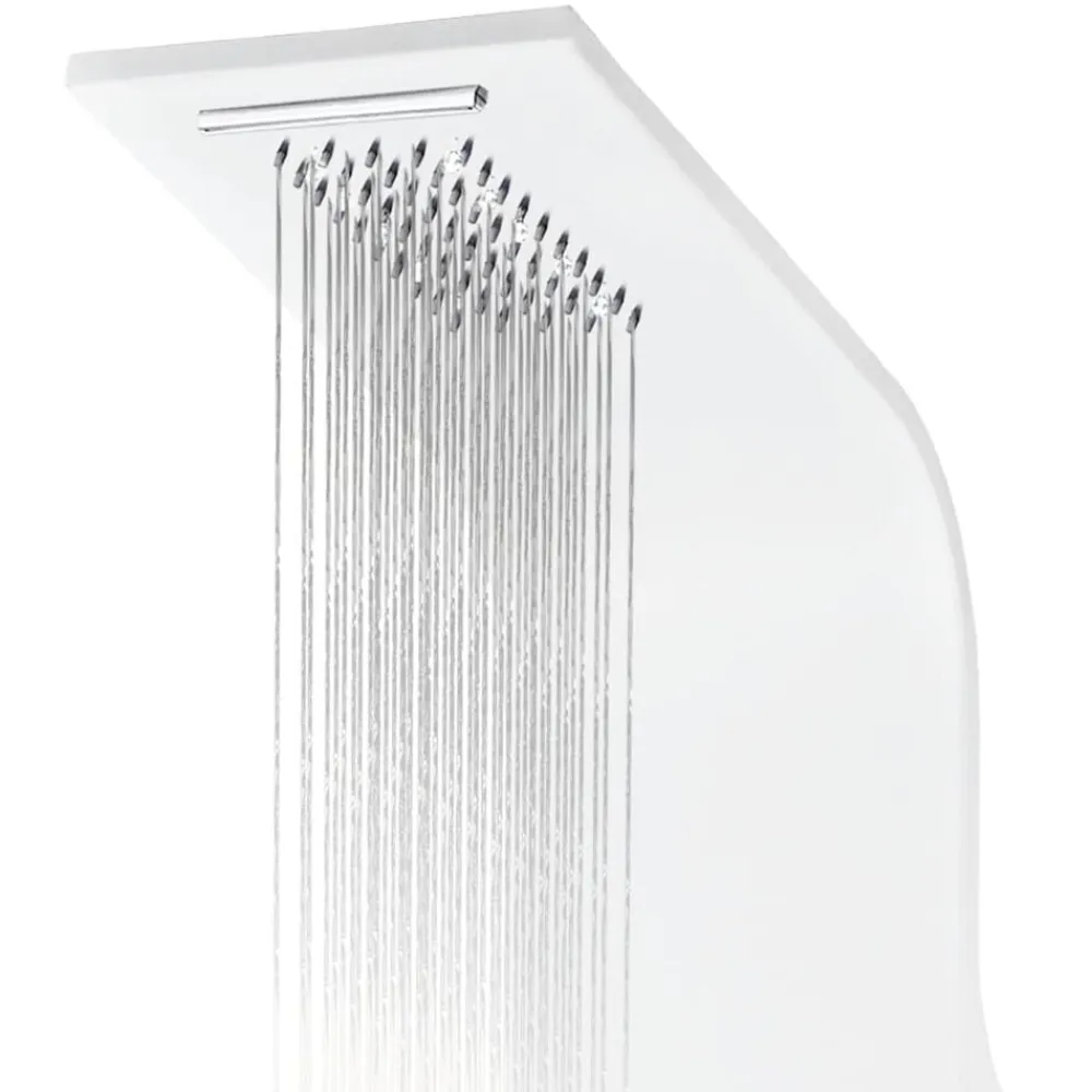 vidaXL Fontanería-Columna panel de ducha aluminio 20x44x130 cm