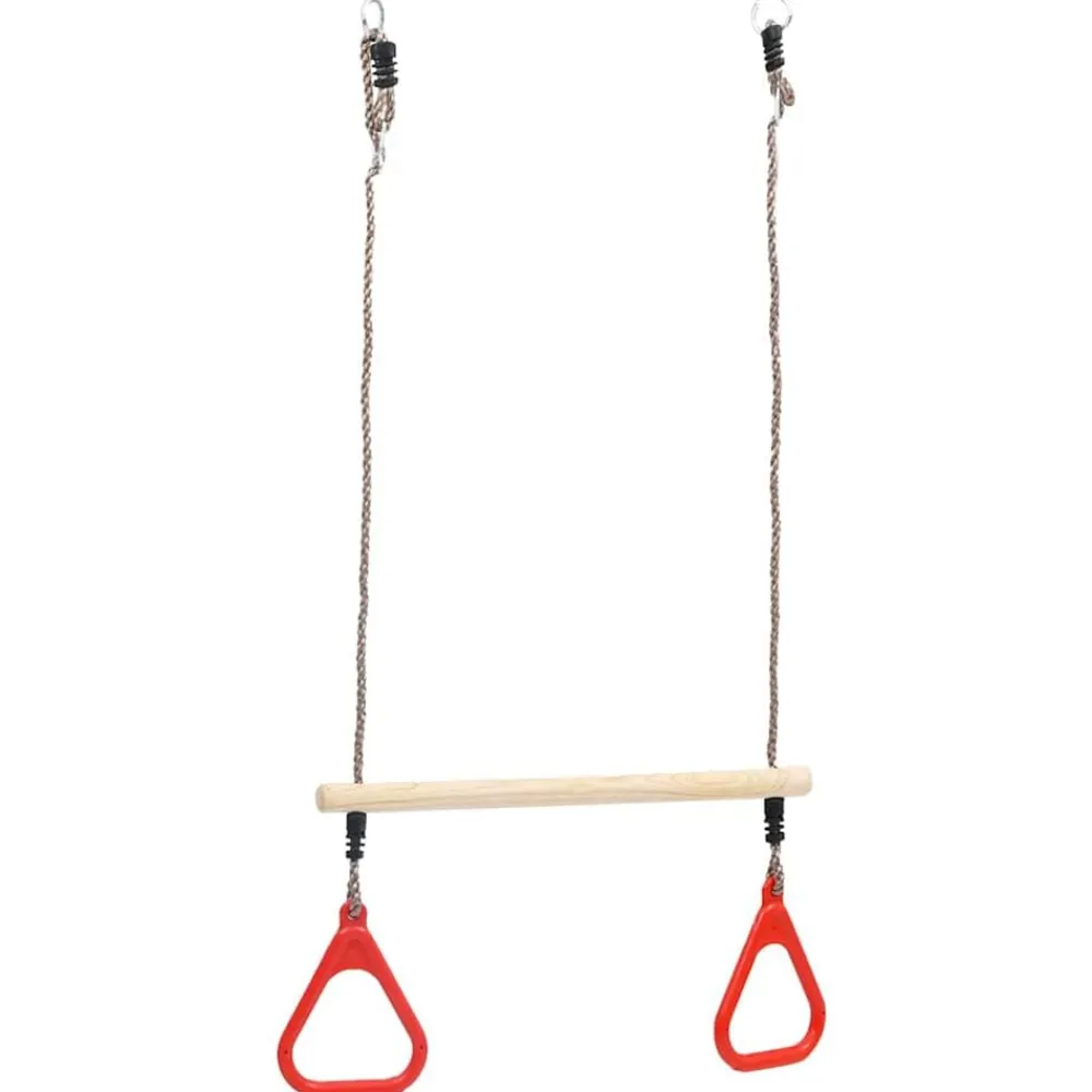 Niños vidaXL Juguetes Y Actividades Para Bebés-Columpio trapecio con anillas