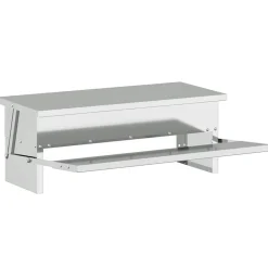 vidaXL Comedero de Pedal para Pollos 48,5 x 39,5 x 19 cm Plateado Online
