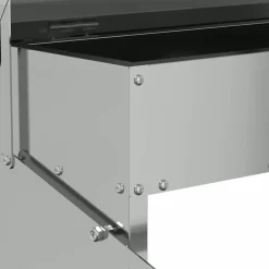 vidaXL Comedero de Pedal para Pollos 48,5 x 39,5 x 19 cm Plateado Online