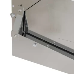 vidaXL Productos Para Mascotas-Comedero de Pedal para Pollos Plateado 50 x 40 x 29 cm