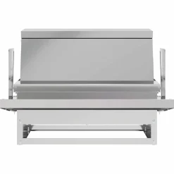 vidaXL Productos Para Mascotas-Comedero de Pedal para Pollos Plateado 50 x 40 x 29 cm