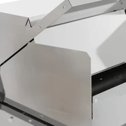 vidaXL Productos Para Mascotas-Comedero de Pedal para Pollos Plateado 50 x 40 x 29 cm
