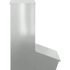 vidaXL Productos Para Mascotas-Comedero para Cerdo Plateado 55 x 38 x 76 cm