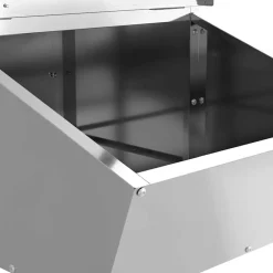 vidaXL Productos Para Mascotas-Comedero para Cerdo Plateado 55 x 38 x 76 cm