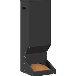 vidaXL Comedero para ciervos 28 x 30 x 80 cm Negro Discount
