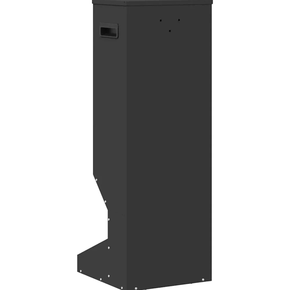 vidaXL Comedero para ciervos 28 x 30 x 80 cm Negro Discount