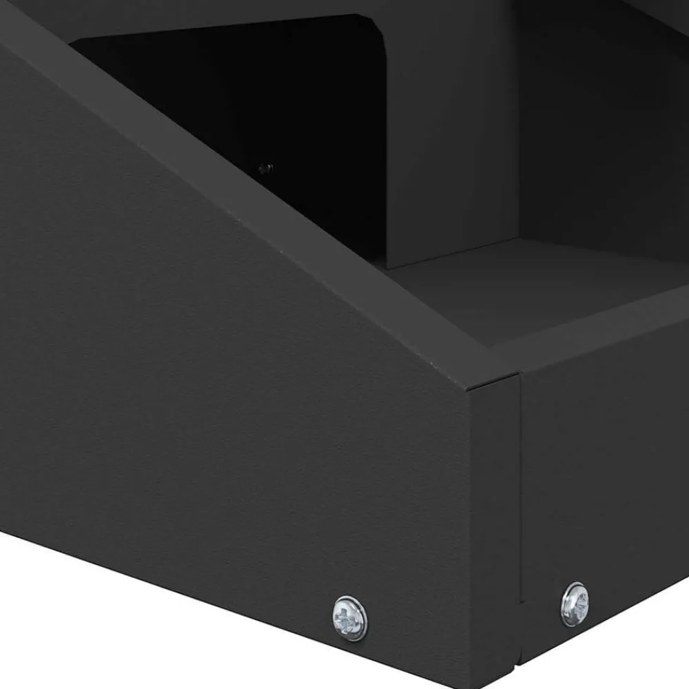 vidaXL Comedero para ciervos 28 x 30 x 80 cm Negro Discount