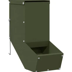 vidaXL Comedero para Conejos 12,5 x 26 x 28,5 cm Verde oliva Clearance