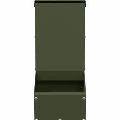vidaXL Comedero para Conejos 12,5 x 26 x 28,5 cm Verde oliva Clearance