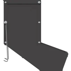vidaXL Comedero para Conejos 12,5 x 26 x 28,5 cm Negro Hot