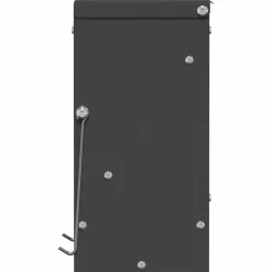 vidaXL Comedero para Conejos 12,5 x 12,5 x 25 cm Negro Clearance