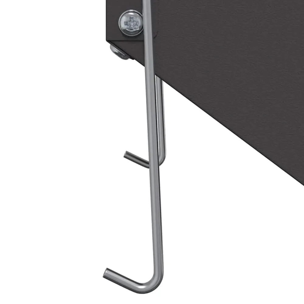 vidaXL Comedero para Conejos 12,5 x 26 x 28,5 cm Negro Best