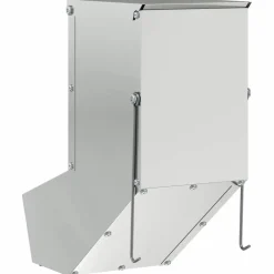 vidaXL Comedero para Conejos Plateado 12,5 x 26 x 28,5 cm Acero galvanizado Sale