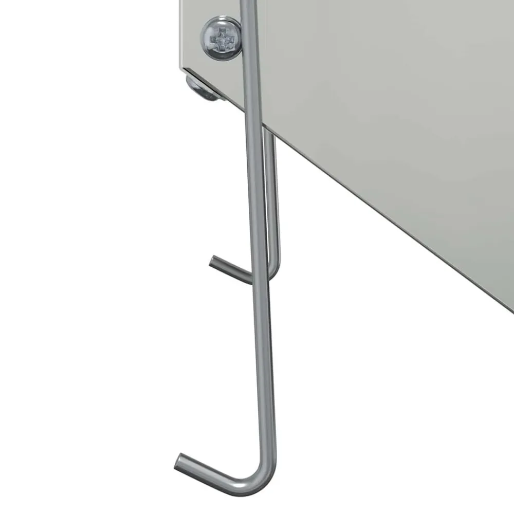 vidaXL Comedero para Conejos Plateado 12,5 x 26 x 28,5 cm Acero galvanizado Sale