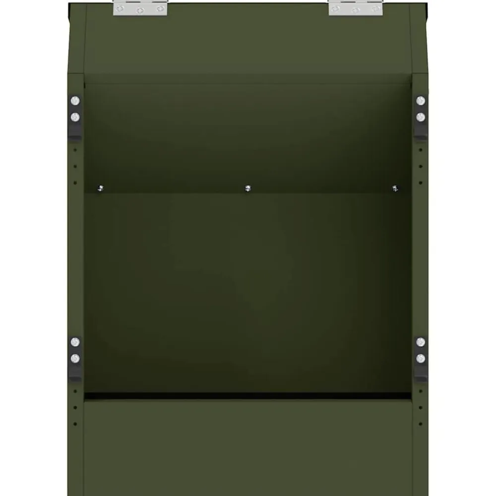 vidaXL Comedero para Conejos 64.5 x 25.5 x 45.5 cm Verde oliva