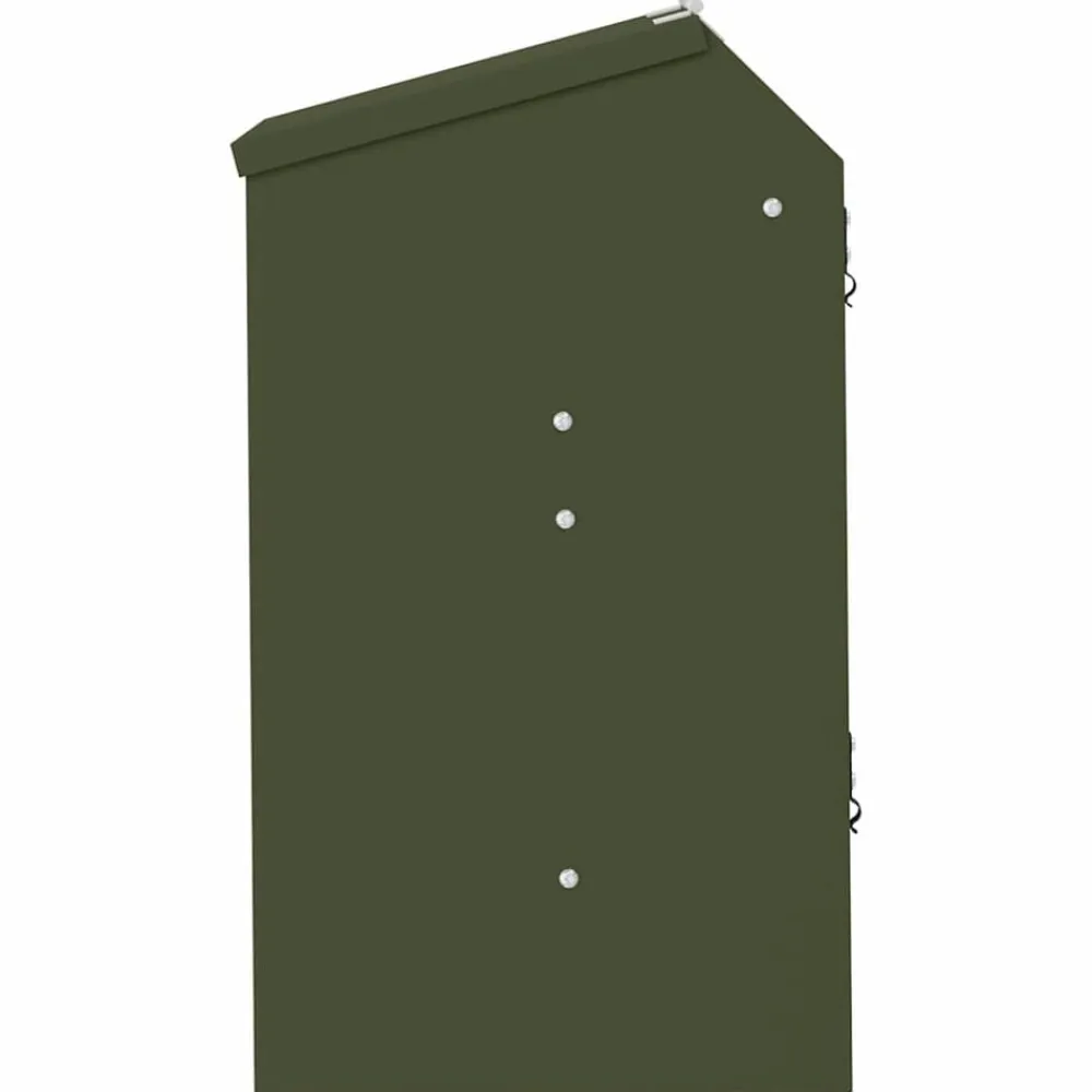 vidaXL Comedero para Conejos 64.5 x 25.5 x 45.5 cm Verde oliva